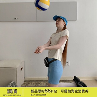 三分裤 square 短裤 骑行健身运动瑜伽鲨鱼裤 女 houlest吸湿高弹修身