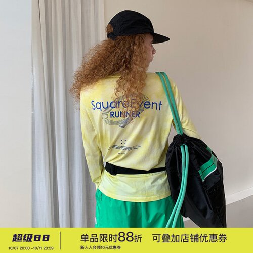 户外扎染美丽奴速干长袖T恤女