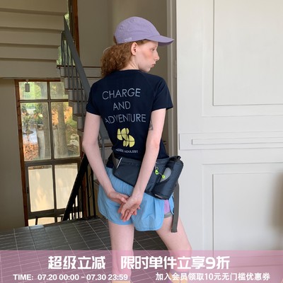 户外印花修身显瘦吸汗速干T恤