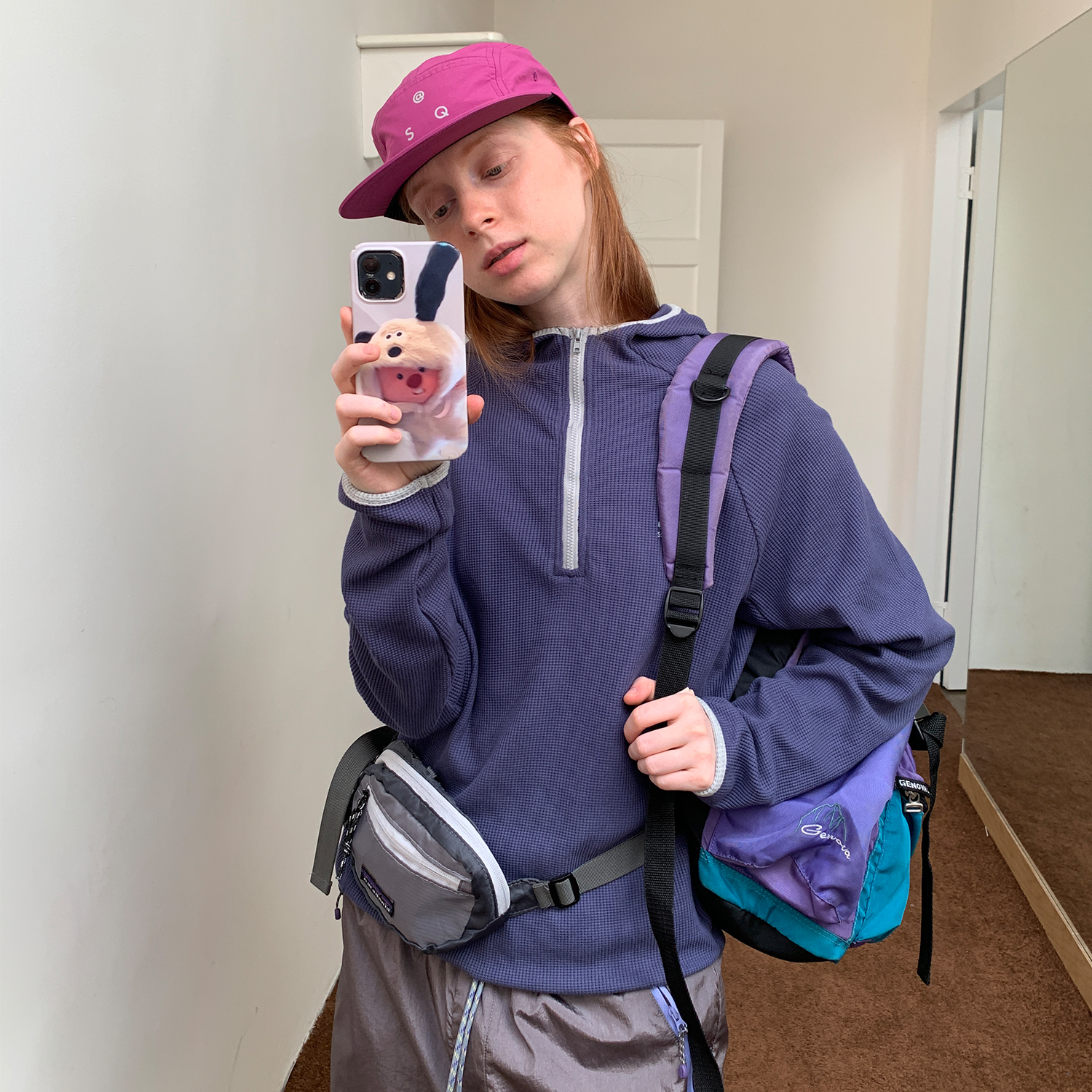 户外秋华夫格外套抗菌防晒女