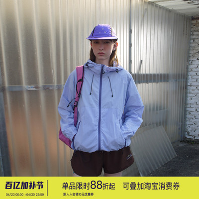 户外轻量防紫外线皮肤衣女连帽