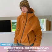 square houlest户外百搭徒步防风防水三防硬壳冲锋衣外套登山服女