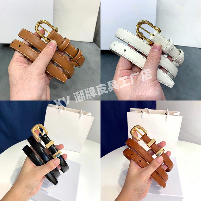 简约复古针扣真皮女士细腰带