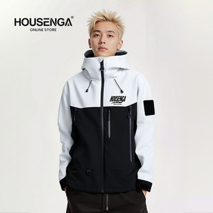 HOUSENGA 原创设计感小众高级感休闲风衣外套防风防水 2025新款