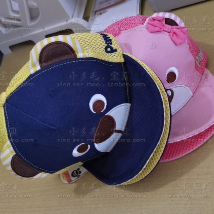 pawinpaw网眼儿童帽子