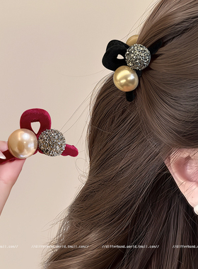 水钻珍珠发夹小号抓夹女高级感2026新款前额侧边夹子刘海发卡头饰