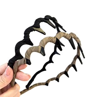 气质波浪发箍高颅顶洗脸专用头箍女2025新款带齿防滑压发发卡头饰