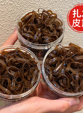 橡皮筋女扎头发的发圈高弹力耐用一次性隐形小皮套大人绑头发胶圈