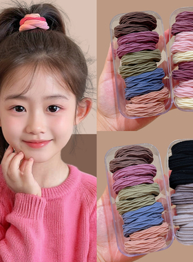 高马尾儿童发绳高弹力耐用橡皮筋女扎头发圈2025新款女童头绳发饰