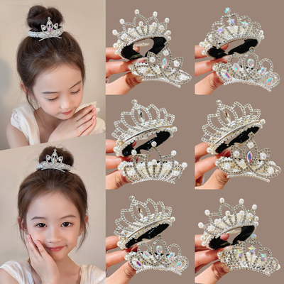 丸子头皇冠头饰公主发卡