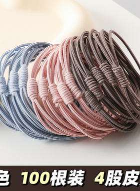 高弹力儿童发圈不伤发小女孩扎头发的新款头绳耐用橡皮筋马尾发绳