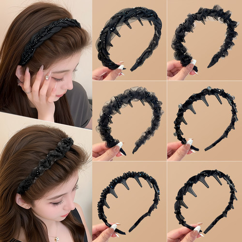 气质水钻路易斯高颅顶发箍！！