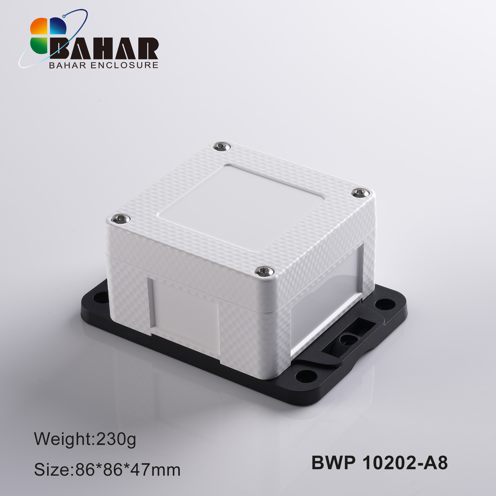 BWP10202新上市IP68防水盒塑料外壳透明盖盒进口原材料厂家直销