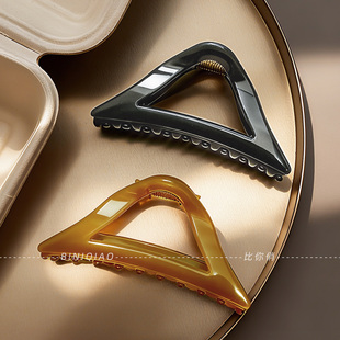 赵露思许我耀眼许妍同款 三角抓夹女鲨鱼夹发量多后脑勺发夹高品质