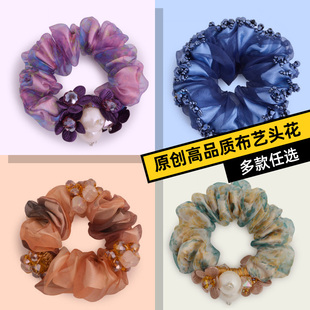 简约气质发绳大肠发圈ins夏季 皮筋头绳头饰品头花蕾丝扎头发皮套