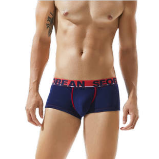 SEOBEAN/希宾男士内裤男平角短裤头棉质青年潮透气四角宽松大码