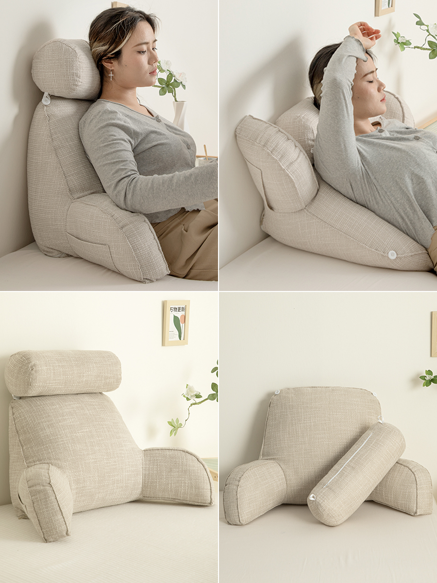 可拆洗床头靠垫床上靠枕靠背软包护腰枕沙发办公室座椅抱枕头单人
