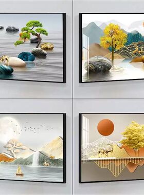 轻奢高级感卧室床头装饰画现代简约主卧房间挂画酒店宾馆民宿壁画