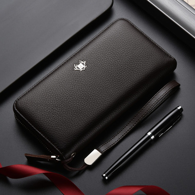 稻草人男士头层牛皮送打火机