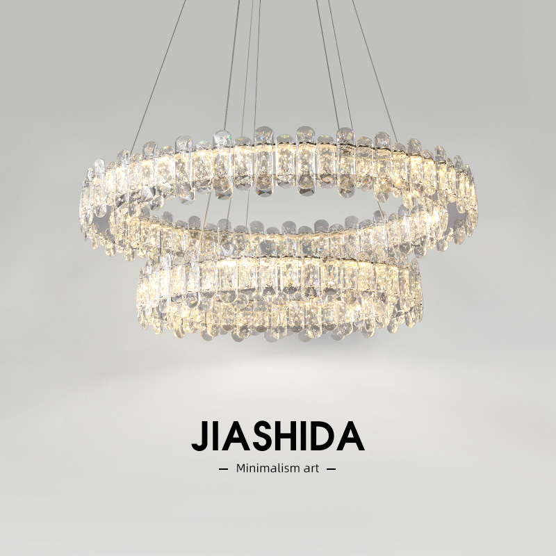 智能无极调光LED水晶吊灯