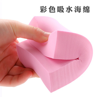 吸水海绵美术用水彩绘画专用吸水海绵水粉绘画吸水布保护画笔画画毛巾油画丙烯颜料工具颜色随机