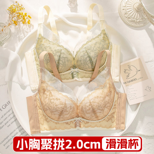 内衣女小胸聚拢中厚2cm滑滑杯