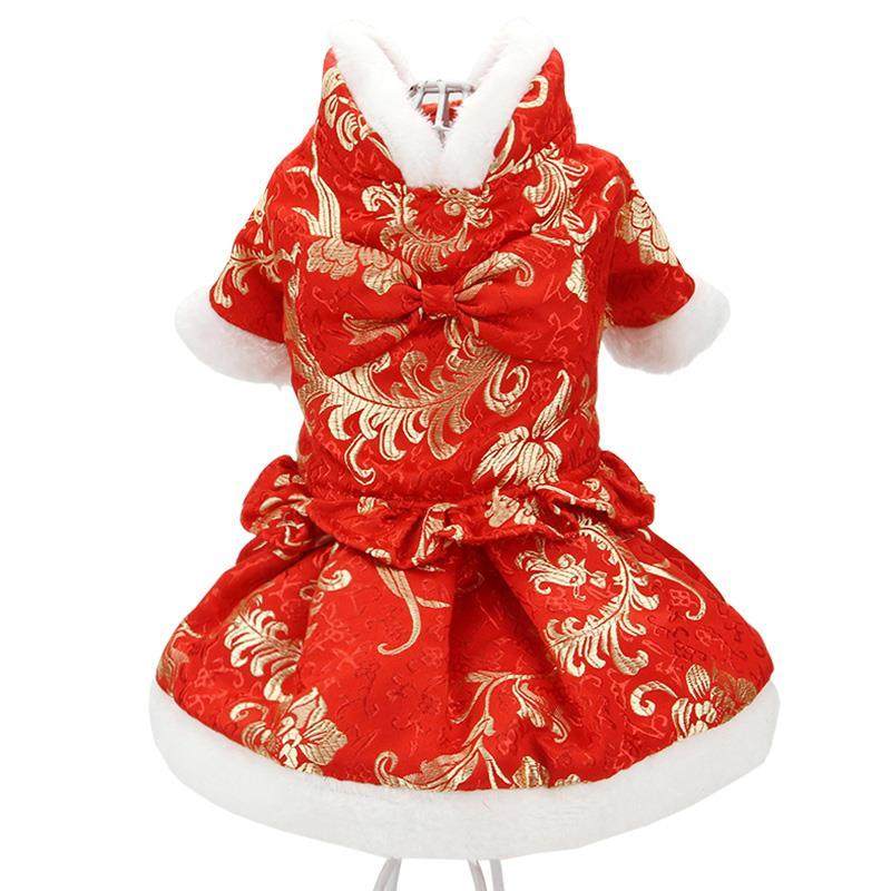 2024新年秋冬宠物过年喜庆唐装裙子加厚猫咪冬装棉衣泰迪狗两脚衣,宠物/宠物食品及用品,狗宠物服装/雨衣,淘宝优惠券,粉丝福利购,淘宝优惠卷