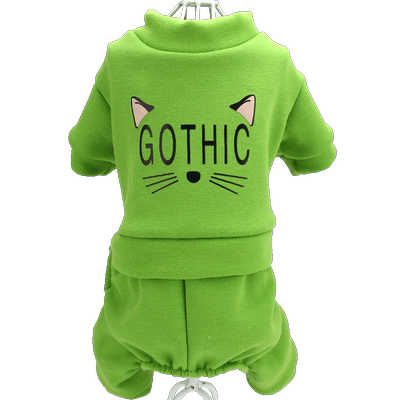 冬装保暖比熊博美四脚狗狗衣服