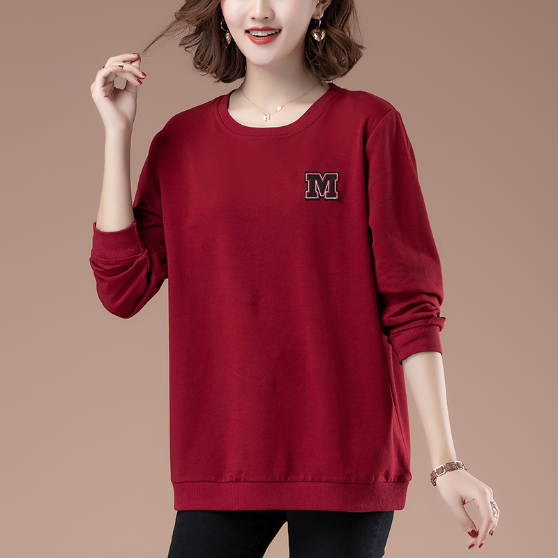 中长款宽松圆领时尚40岁大码女装