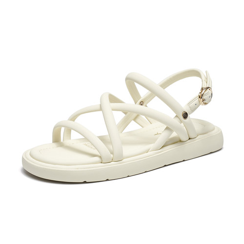 REDDRAGONFLY/红蜻蜓简约仙女风配裙子细带平底凉鞋女鞋WTK23290