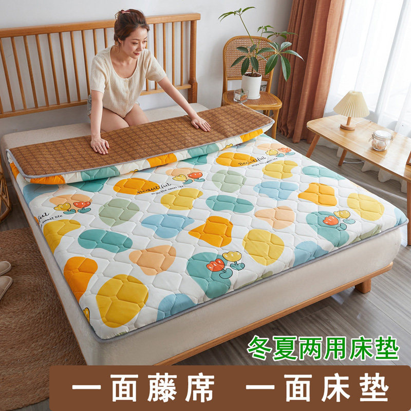 可折叠床垫软垫家用凉席两用冬夏季榻榻米垫子租房专用垫褥床褥垫