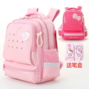 HelloKitty Children Schoolbag Girls Girls Nhật Bản Cứu trợ Ba lô quý tộc 1-3 Lớp 2 - Túi bé / Ba lô / Hành lý