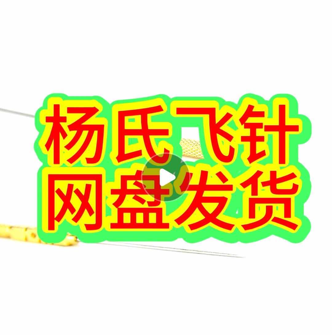 杨氏飞针不破皮无痛针灸成人老幼无惧怕电子版资料发货