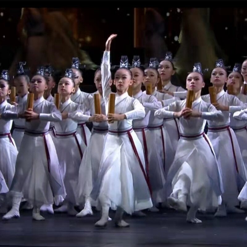 儿童汉服壮志少年行演出服男女古典舞少年志表演服毕业典礼舞蹈服