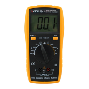 胜利VC6243数字电感电容表LCR测试仪电感表6013B高精度数显万用表