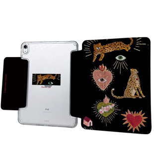 【无笔槽x带搭扣】复古爱心ipadair6保护套适用苹果平板创意华为matepad11.5s透明4防弯小米5壳13寸2024pro11