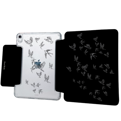 【y折搭扣亚克力x飞鸟】无笔槽2024pro11适用苹果平板ipadair6保护套13华为matepad11.5s新款5mini壳3折原创2