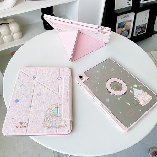 【3+y折x磁吸拆分】蘑菇屋ipadair7保护套适用苹果6小米平板7spro第11代透明vivo5壳iqoo2华为matepad11.5s13