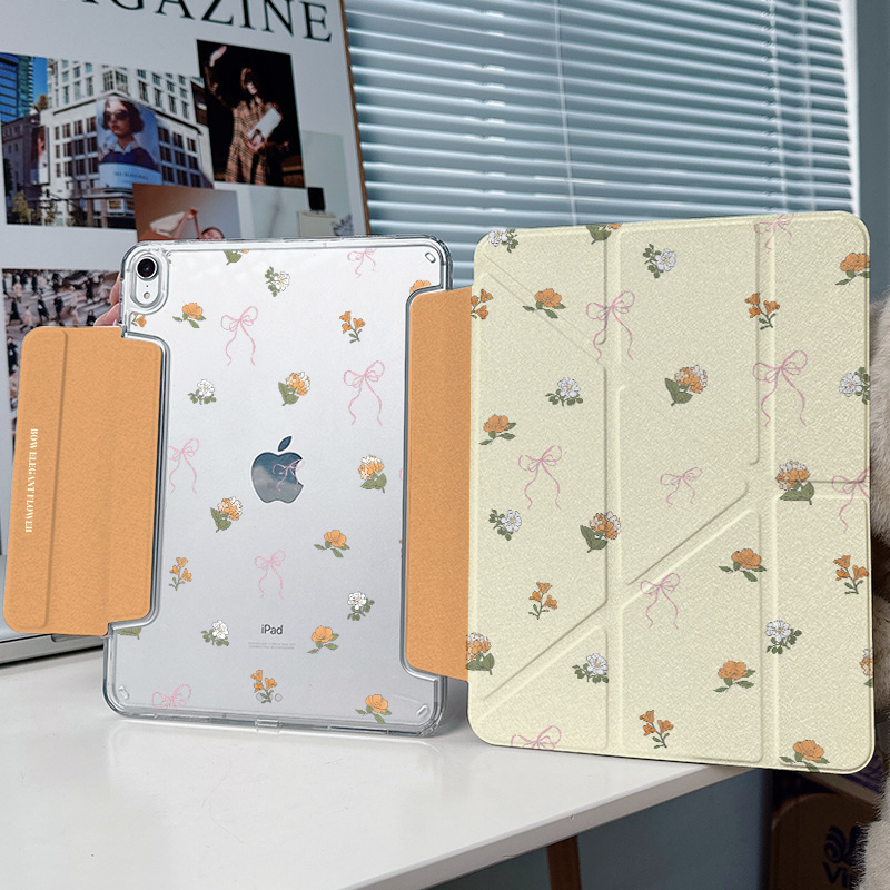 【3+y折带笔槽】花ipadair7保护套第11代pro适用华为matepad11.5s透明小米平板8防摔11.2iqoo2荣耀vivo搭扣壳