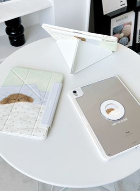 【3+y折x磁吸拆分】狗狗带笔槽ipadair7保护套第11代适用小米平板6华为matepad11.5s苹果透明12.2壳日系pro13