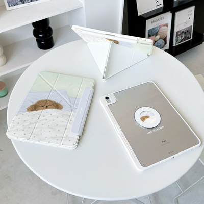 【3+y折x磁吸拆分】狗狗带笔槽ipadair7保护套第11代适用小米平板6华为matepad11.5s苹果透明12.2壳日系pro13