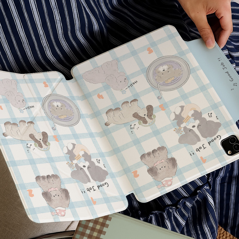 【Y折无笔槽】小狗ipadair7保护套小米平板8pro第11代适用华为matepad11.5s硅胶一加12.2软壳vivo2联想小新GT