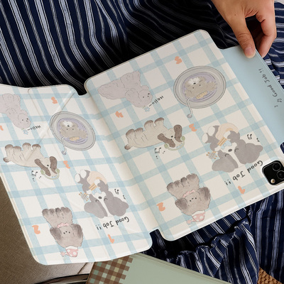 【Y折无笔槽】小狗ipadair7保护套小米平板8pro第11代适用华为matepad11.5s硅胶一加12.2软壳vivo2联想小新GT