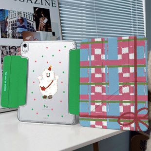 【3+y折x礼物雪人】冬季适用ipadair6保护套苹果小米平板7华为matepadpro13透明11绿色12mini壳11.5s创意12.2