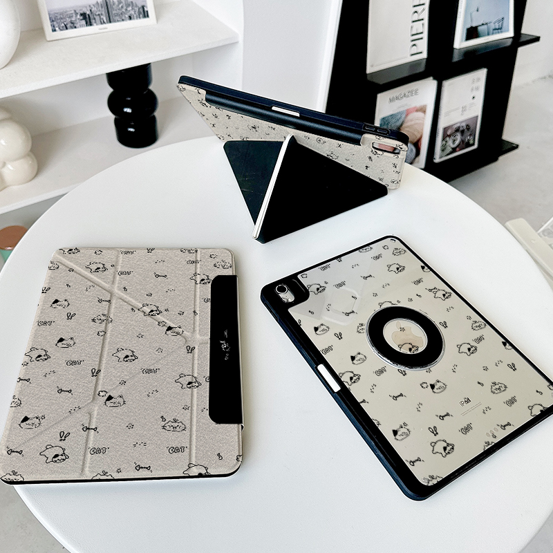 【Y折x磁吸拆分】可爱猫咪适用华为平板matepad11.5s保护套ipadair6黑色12.2透明pro11防弯小米7硬壳12带笔槽