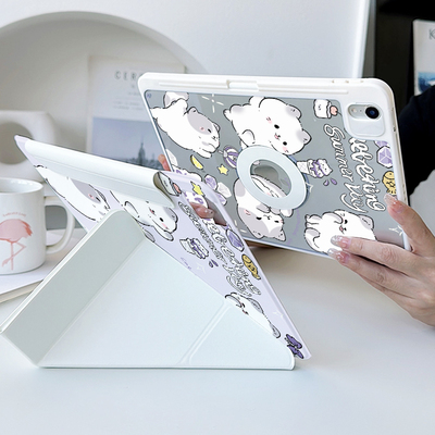 【3+y折磁吸拆分】猫ipadair7保护套第11代13适用苹果12小米平板6华为matepadpro13.2防弯vivo壳11.5s带笔槽2