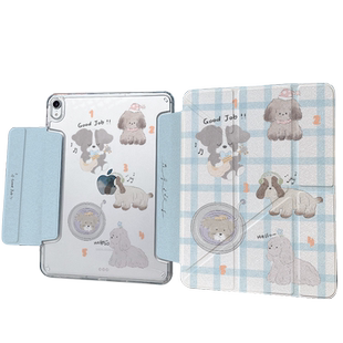 【y折+兼容笔套】2025pro11代无笔槽搭扣十代适用苹果平板ipadair6保护套可爱matepad11.5s狗mini壳air7三折5