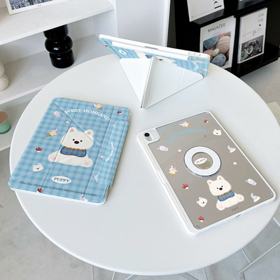 【3+y折磁吸拆分x西高地狗】ipadair7保护套适用苹果12.2华为matepad11.5s透明pro11代带笔槽小米平板6壳13.2
