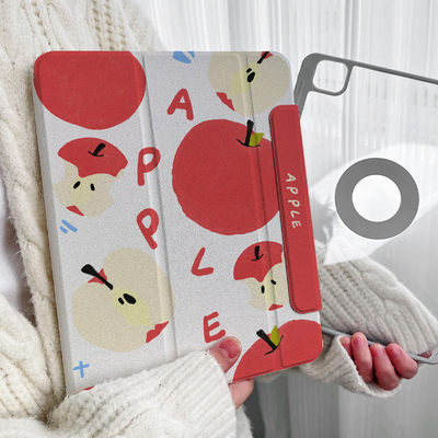 【圆环磁吸双面夹x水果】pro11带笔槽ipadair6保护套10适用苹果小米华为平板matepad11.5s可拆分8壳mini7防弯