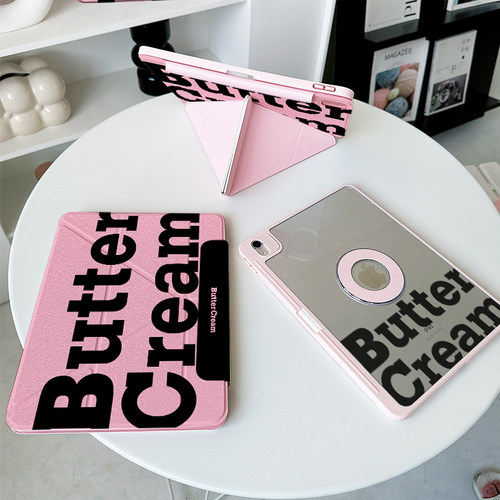 【3+y折x圆环磁吸】2025字母ipadair7/6保护套适用小米平板7透明12华为matepad12.2苹果pro11粉11.5s硬壳11.2